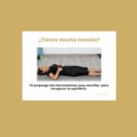 Cristina Serrano Franco practicando el estiramiento del diafragma una herramienta efectiva para liberar tensión acumulada Imagen extraida de su libro Cuida tu cuerpo